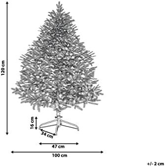 Beliani Dirbtinė snieguota Kalėdų eglutė MASALA 120 cm balta