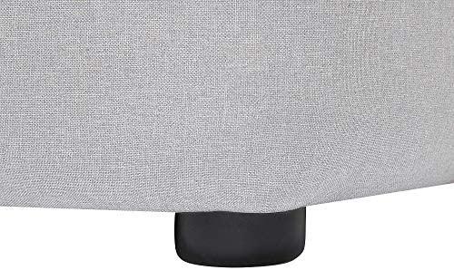 Beliani Trivietė kampinė sofa DOLVA, šviesiai pilka, kairinė