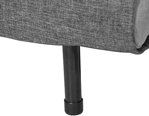 Beliani Viengulė išskleidžiama sofa FARRIS tamsiai pilka