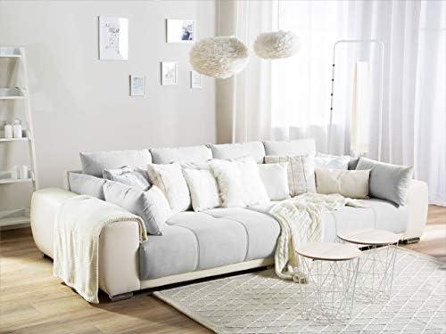 Beliani 4 vietų sofa TORPO šviesiai smėlio spalvos