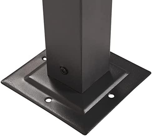 Beliani Sodo pavėsinė su LED apšvietimu PARGA metalinė 310 cm x 310 cm tamsiai pilka