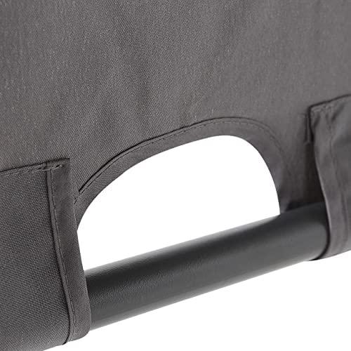 Beliani Sodo pavėsinė su LED apšvietimu PARGA metalinė 310 cm x 310 cm tamsiai pilka