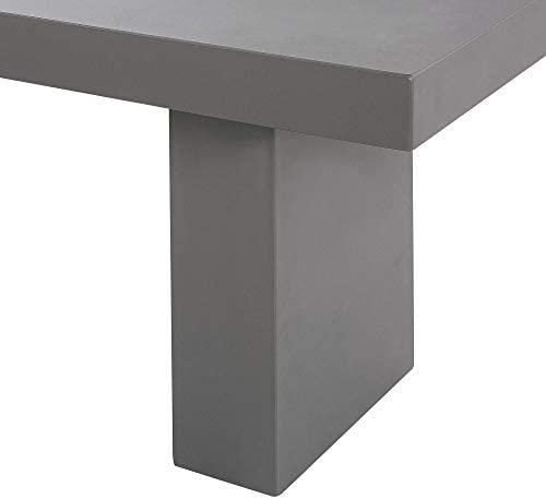Beliani Sodo suoliukas TARANTO 150 cm betono pilkas