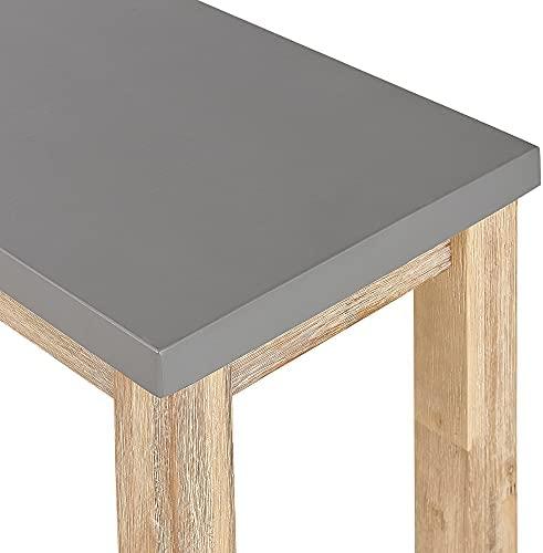 Beliani Sodo suoliukas OSTUNI 160 cm betoninis pilkas