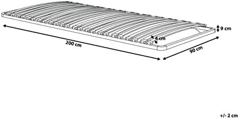 Beliani Lovos grotelės COMBOURG 90 x 200 cm