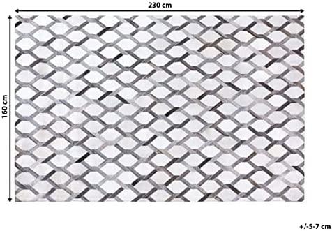 Beliani Kilimas AYDIN pilkas 160 x 230 cm iš natūralios odos