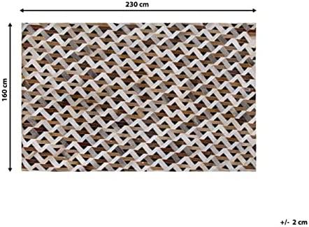 Beliani Kilimas TUGLU rudas 160 x 230 cm natūrali oda