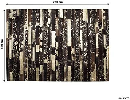 Beliani Kilimas ARTVIN rudas 160 x 230 cm natūrali oda