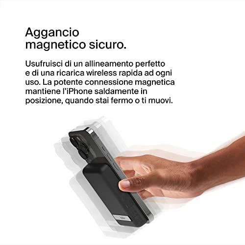 „Belkin Magnetic Wireless“ 5000 mAh juoda