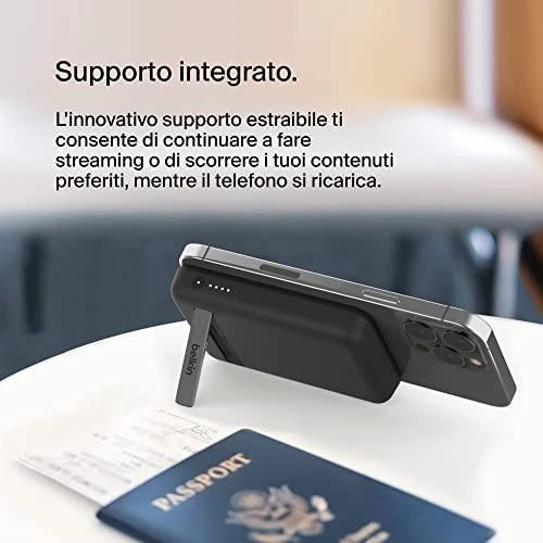 „Belkin Magnetic Wireless“ 5000 mAh juoda