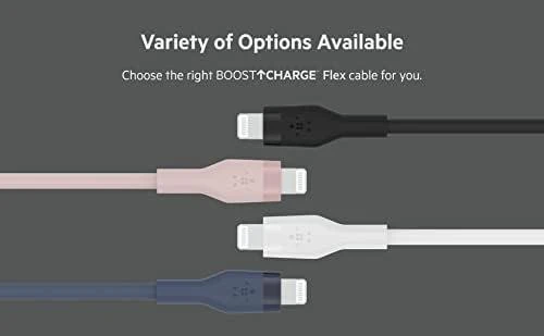 Belkin Flex Lightning/USB-A 1m MFI sertifikatas, juodas CAA008bt1MBK