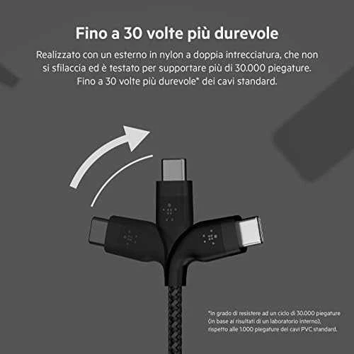 Belkin BOOST↑CHARGE PRO Flex USB cable 1 m USB 2.0 USB C Juodas