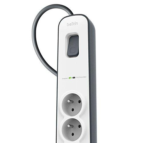 Maitinimo Blokas - Belkin BSV401CA2M 4 AC Lizdai 2m Juodas/Baltas