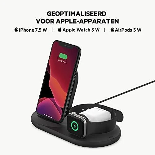 Belkinas | „Trys viename“ belaidis įkroviklis „Apple“ įrenginiams | PAdidinkite įkrovimą