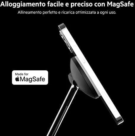 Belkinas | Pro MagSafe 3in1 belaidis įkrovimo stovas + kintamosios srovės maitinimo adapteris | PAdidinkite įkrovimą