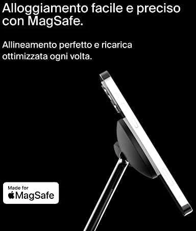 Belkinas | Pro MagSafe 3in1 belaidis įkrovimo stovas + kintamosios srovės maitinimo adapteris | PAdidinkite įkrovimą