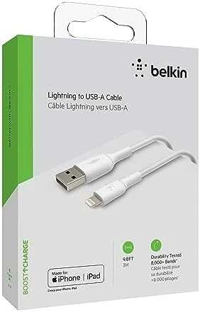 „Lightning“ Kabelis - Belkin CAA001BT3MWH 3 M Baltas