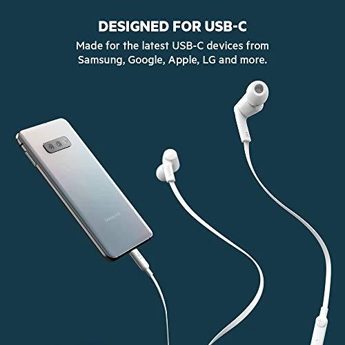 Ausinės Belkin SOUNDFORM G3H0002btWHT USB-C balta