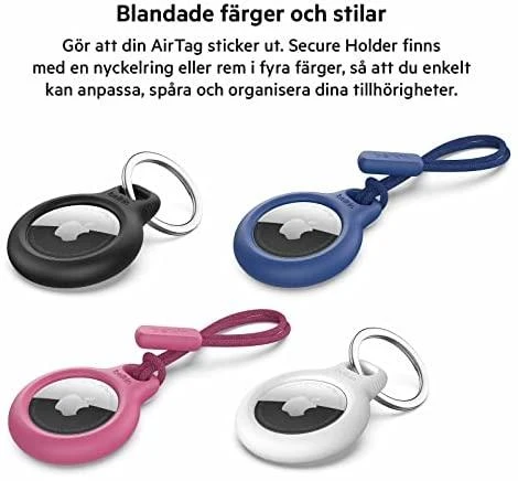 Belkinas | Saugus laikiklis su raktų pakabuku AirTag | Juodas