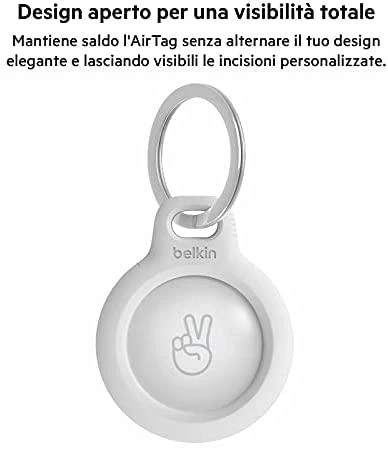 Belkinas | Saugus laikiklis su raktų pakabuku AirTag | Rožinė