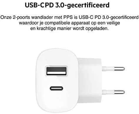 Maitinimo Adapteris - Belkin Wcb007vf Wh Baltas AC Spartus Įkrovimas