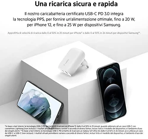 Maitinimo Adapteris - Belkin Wcb007vf Wh Baltas AC Spartus Įkrovimas