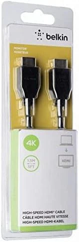 Belkin HDMI standartinis garso ir vaizdo kabelis 4K/UltraHD Suderinamas 1,5 m