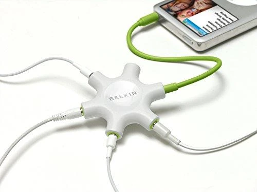 Belkin F8Z274bt RockStar 5 x 3,5mm Jack Audio Splitter balta