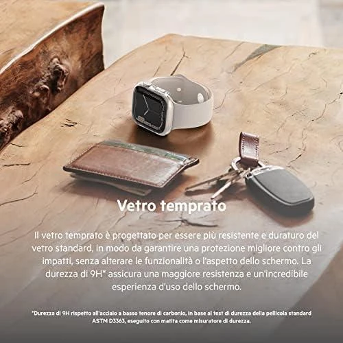 Belkin grūdinto išlinkimo ekrano apsauga „Apple Watch 4-8/SE 40/41mm“, skaidri