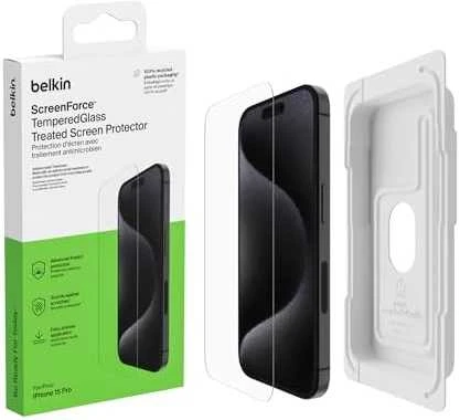 Grūdinto stiklo ekrano apsauga Belkin OVA137ZZ iPhone 15 Pro