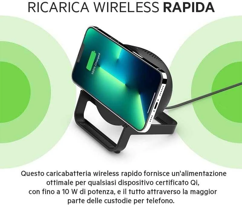 Belkin belaidžio įkrovimo stovas + garsiakalbis BOOST CHARGE Juodas