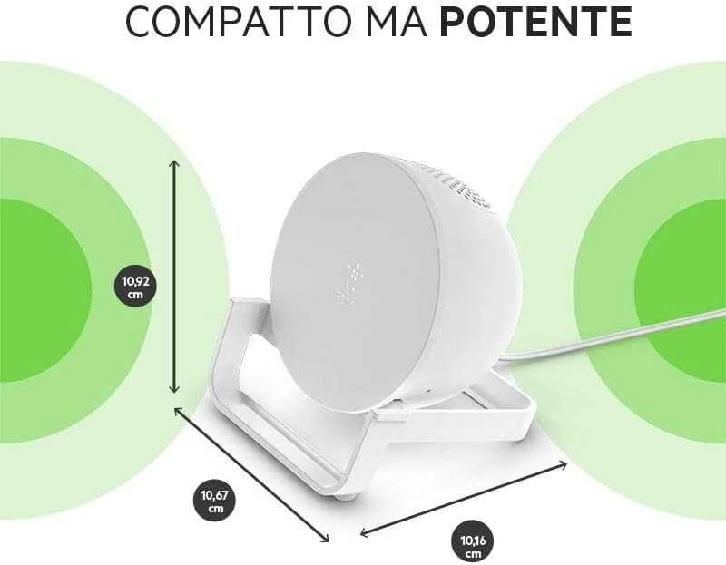 Belkin belaidžio įkrovimo stovas + garsiakalbis BOOST CHARGE Baltas