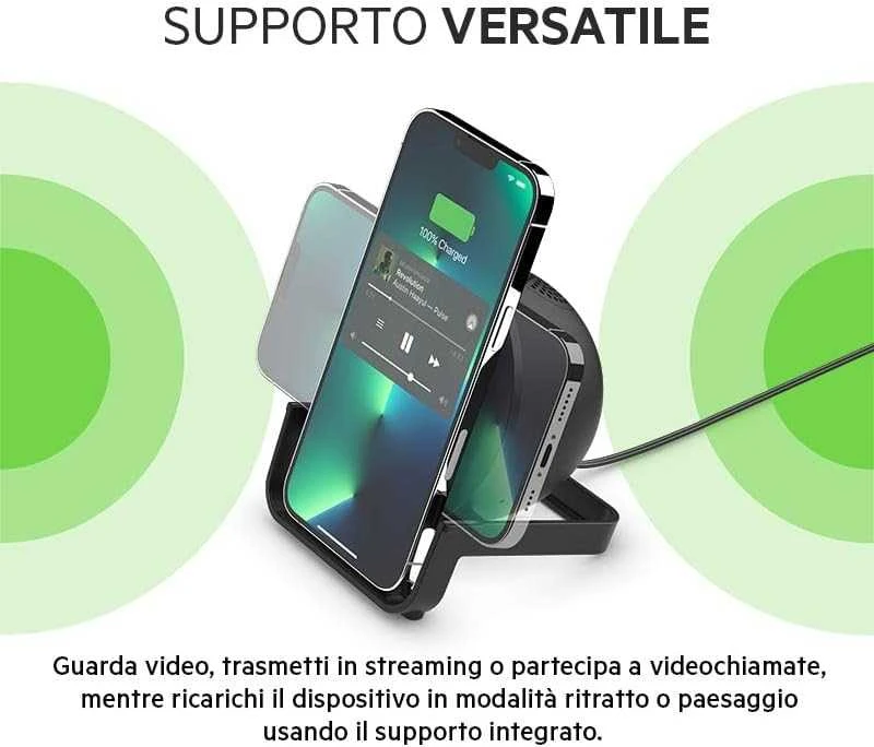 Belkin belaidžio įkrovimo stovas + garsiakalbis BOOST CHARGE Juodas