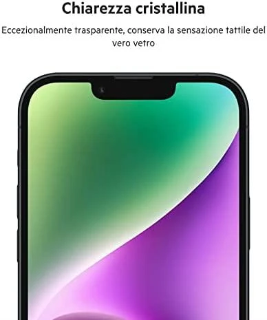Belkinas | ScreenForce Pro grūdinto stiklo antimikrobinė ekrano apsauga | Apple | iPhone 14/13/13 Pro | Grūdintas stiklas | Skaidrus