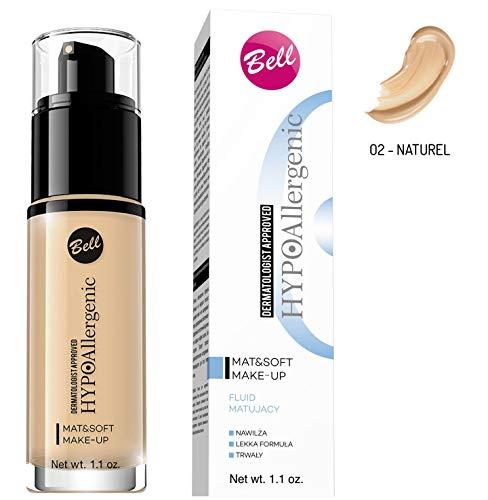 Bell HypoAllergenic Mat&Soft MakeUp 02 Natural, 30 g