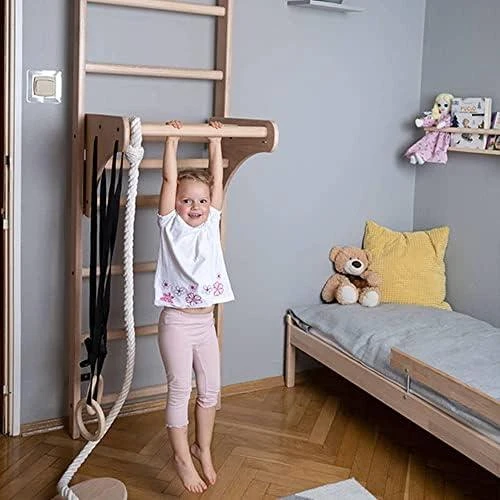 Benchk gimnastikos sienelė su medine kartine ir priedais