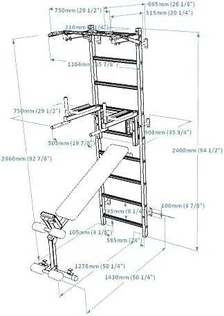 Medinė-metalinė gimnastikos sienelė su metaliniu skersiniu BenchK 511