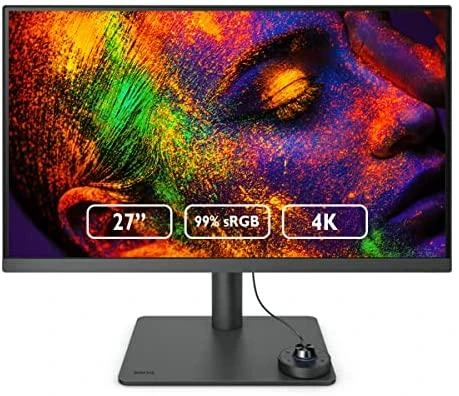 Monitorius BENQ PD2705U 27 colių LED 3840x2160 16:9 350cd/m2 5ms HDMI/DP/USB-C PD65W Juodas
