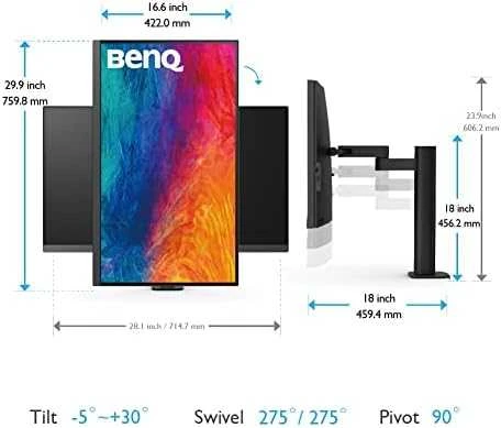 BENQ PD3205UA 32 colių 4K IPS 16:9 3840x2160 DesignVue dizaino monitorius su Ergo stovu HDMI DP mini DP USB3.1 Hub
