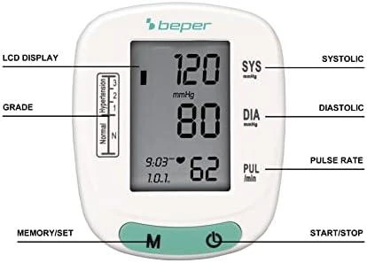 Beper Blood Pressure Meter on the Wrist 40121 Easy Check Moterims