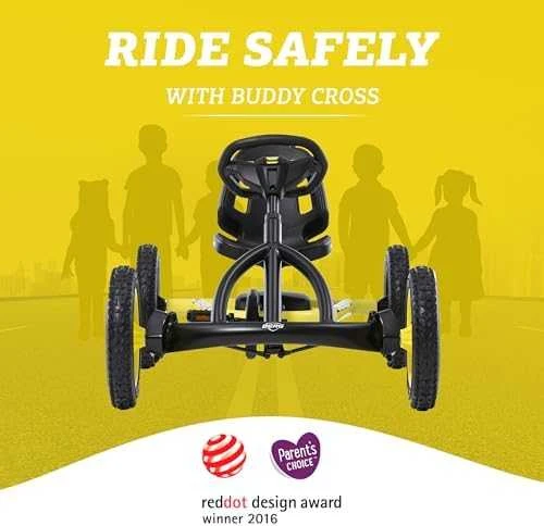 Mašinėlė vaikams 3-8m. Berg Buddy Cross (iki 50kg/130cm)