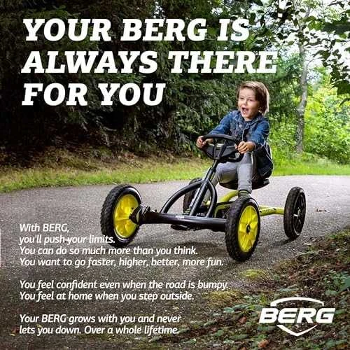 Mašinėlė vaikams 3-8m. Berg Buddy Cross (iki 50kg/130cm)