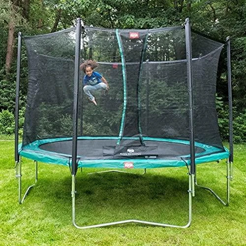 Batutas BERG Favorit Regular 430, žalias, su saugos tinklu Comfort