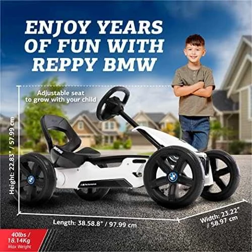 Mašinėlė vaikams BERG Go-kart Reppy BMW