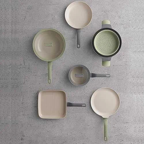 BergHOFF 25 cm omletinė - Balance Moonmist lengva neprideganti keptuvė puriems omletams