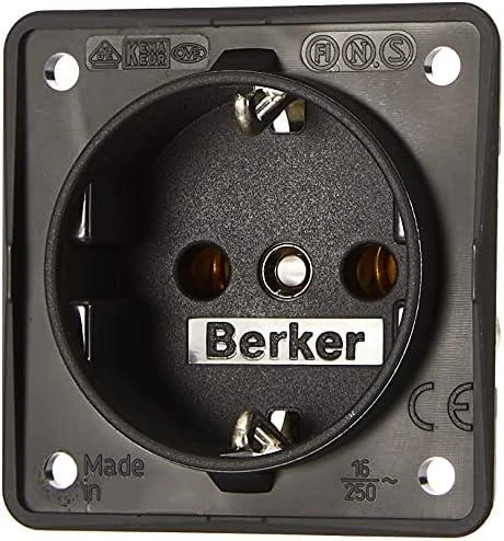 Hager Polo Berker Nest IntegrA Schuko antracito kilimėlis (01041852505)