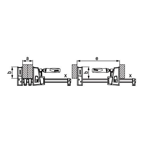 Korpusiniai spaustuvai BESSEY REVO KREV 1500x95mm