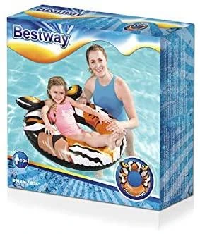 BESTWAY pripučiamas plaukimo ratas Krokodilas/Tigras 91cm, asort., 36122