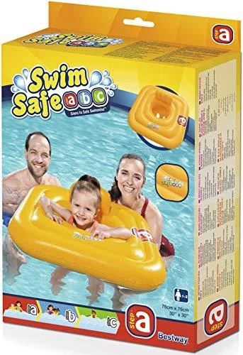 BESTWAY pripučiamas plaukimo ratas - sėdynė kūdikiui Swim Safe A 76cm, 32050