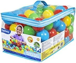 BestWay kamuoliukai 100vnt., 6,5 cm Splash & Play art. 52027